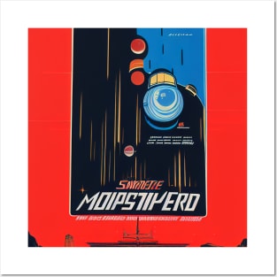 Retro Vintage 80s Scifi Poster Posters and Art